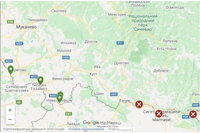 Какие пункты пропуска на границе в Закарпатье продолжают работать - официальная информация от таможни, карта