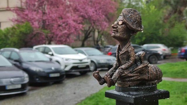 Церемония открытия мини-скульптурки Ласло Боди состоялась в Ужгороде.