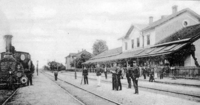 Залізнична станція Чоп. Фото 1910 року