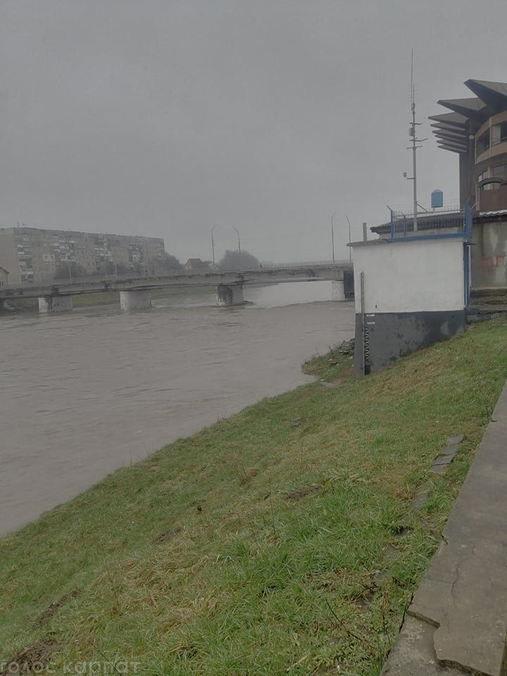 Реки в Закарпатье из-за непогоды "вырываются" с берегов