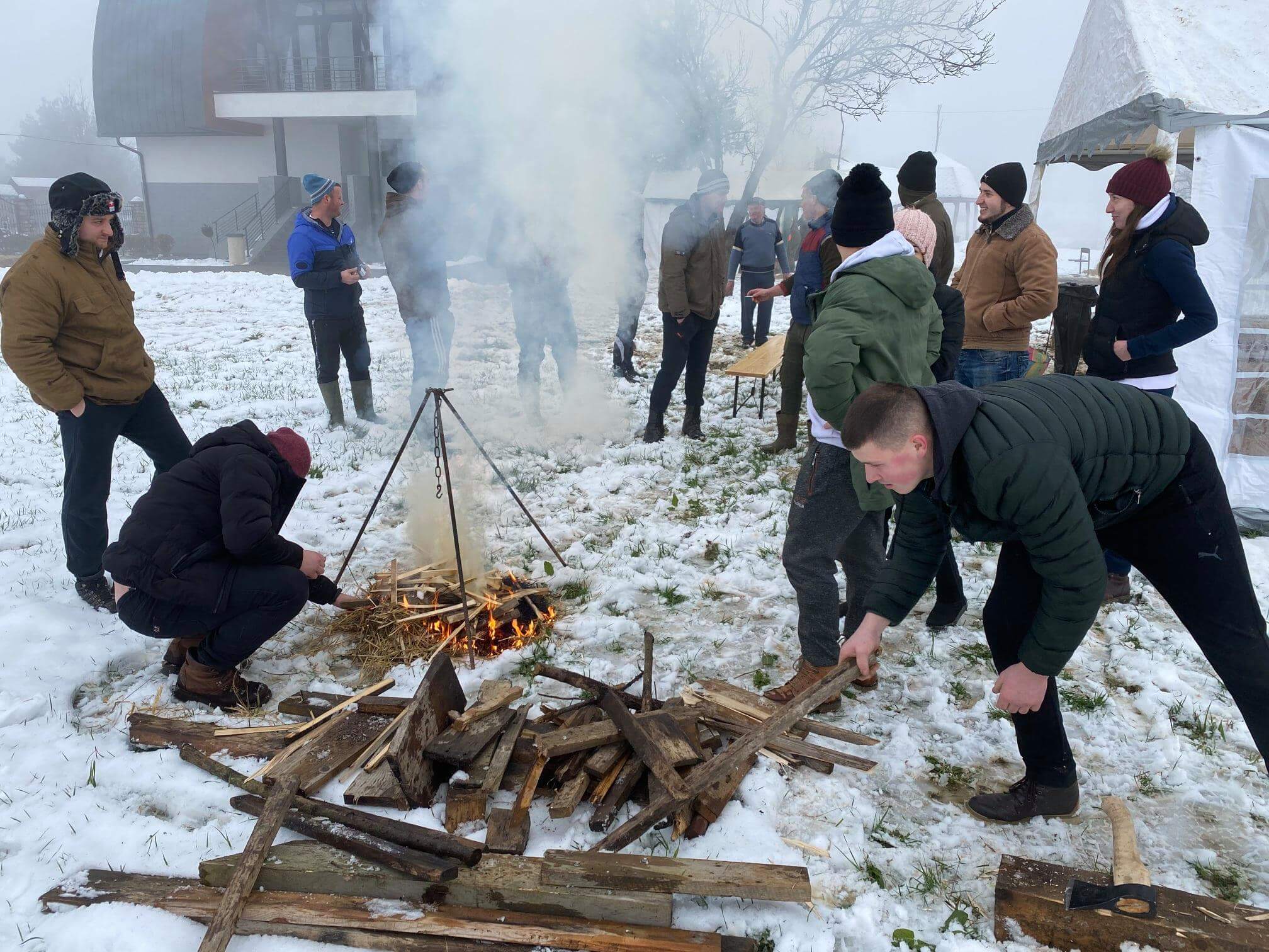 "Свинский" праздник снова устроили на Закарпатье