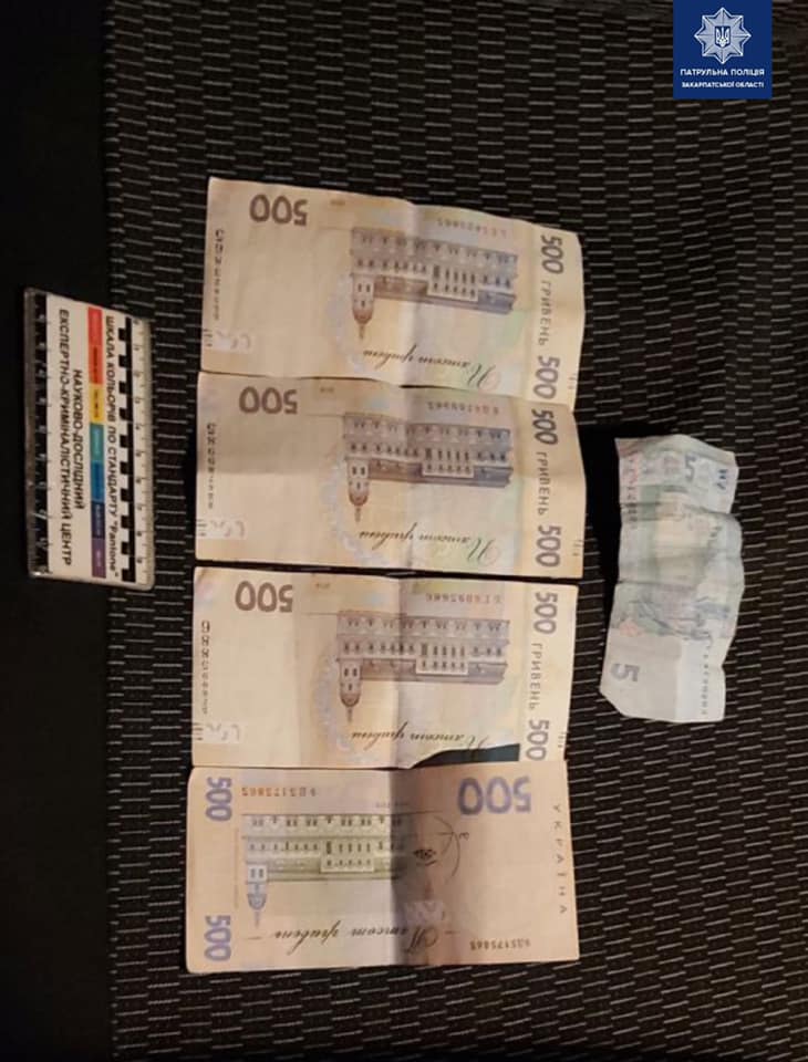 В Закарпатье нетрезвый автолюбитель попытался "задобрить" полицейских двумя тысячами гривен