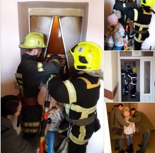 В Закарпатье спасатели достали ребенка из "ловушки" в больничном лифте