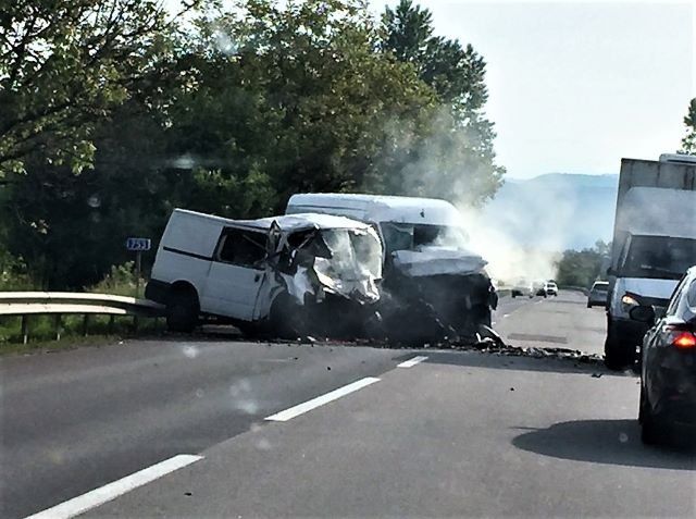 Ужасная авария произошла сегодня утром в Сусково. 