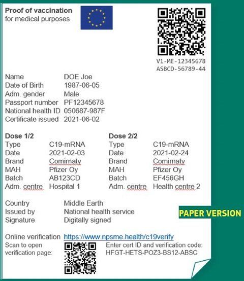 В Европейском Союзе показали, как будет выглядеть ковид-паспорт и сказали когда введут