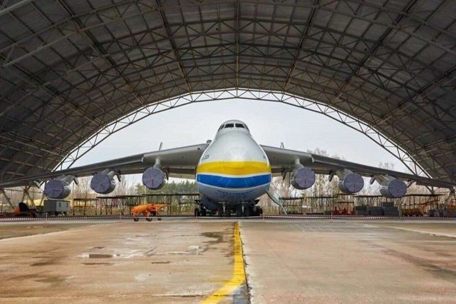 На момент вторжения Ан-225 "Мрия" находилась на ремонте в аэропорту Гостомеля