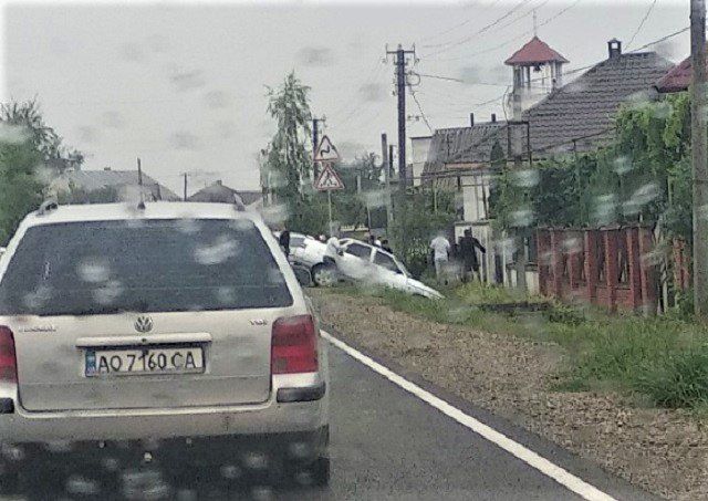 Столкновение на въезде в село Ключарки. 