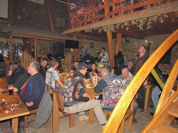 В Ужгороде на зимний слет собрались байкеры из разных стран