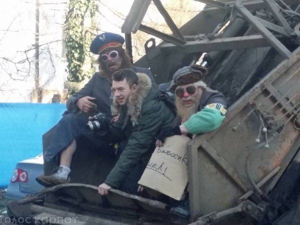 В Ужгороде на зимний слет собрались байкеры из разных стран