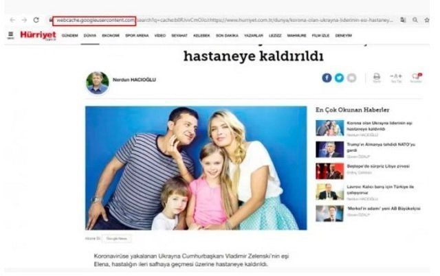 Крупнейшая газета Турции Hürriyet допустила досадный фотоляп: Зеленского "женили" на Вере Брежневой