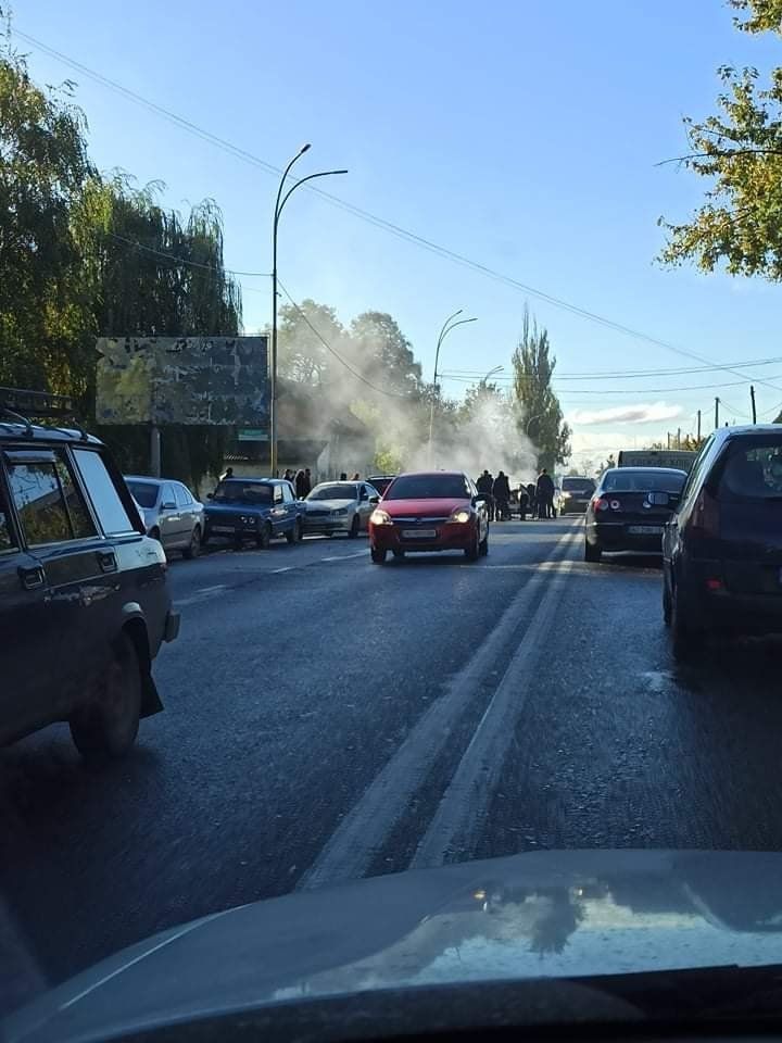 В Ужгороде автомобиль священника охвачен огонь 