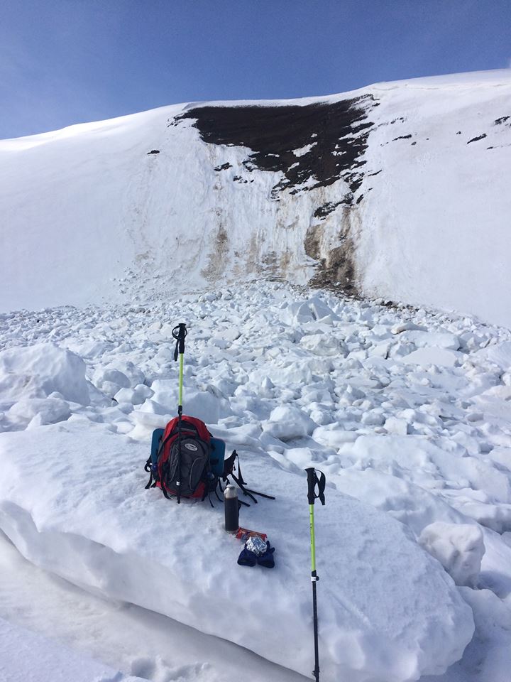 В Закарпатье лыжник пил чай на месте схода лавины