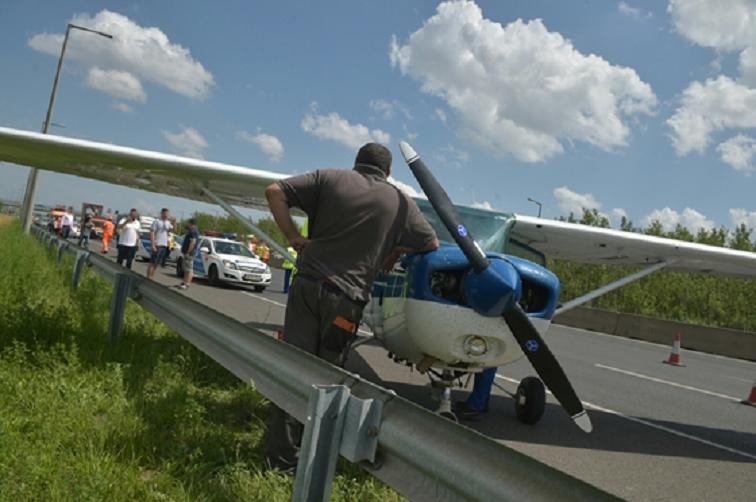 Венгрия, Cessna, Будапешт, шоссе М1-М7, экстренная посадка