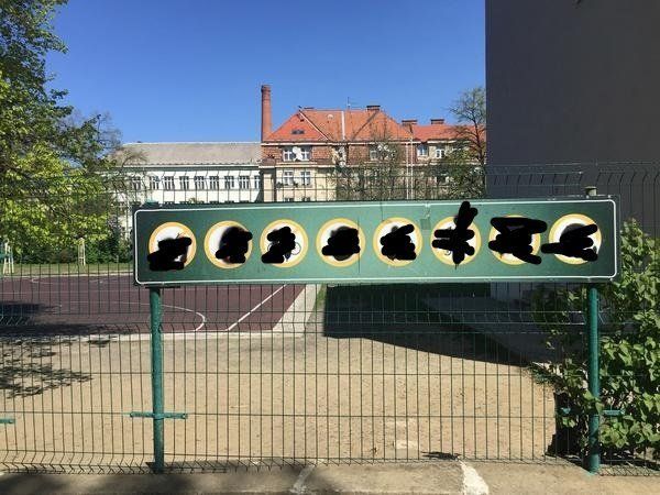 В Ужгороде на зданиях школы и корпусах университета появились странные надписи