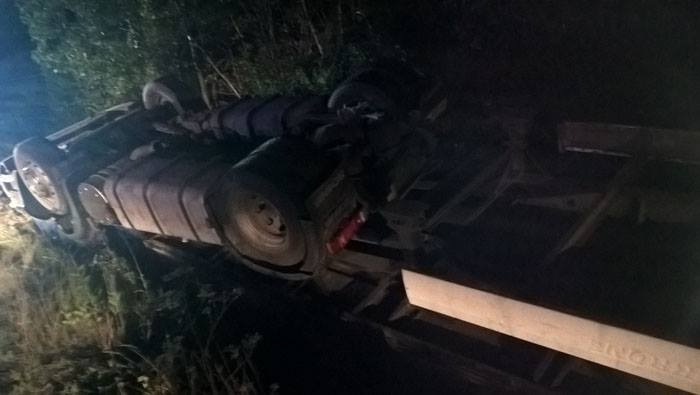 Аварий с участием грузового автомобиля произошла ночью в Воловецком районе
