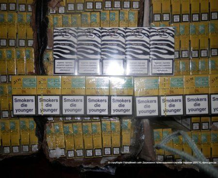 12 ящиков сигарет были обнаружены пограничниками на участке отдела «Деловое»
