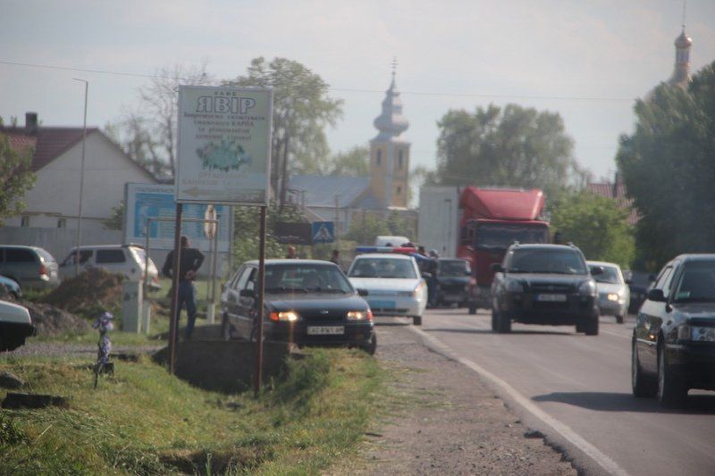 На въезде в Ужгород образовался значительный затор