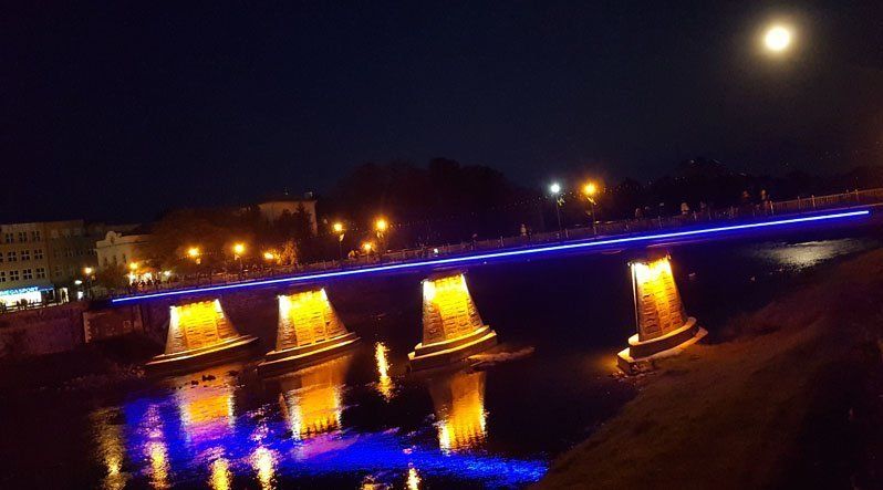 Ночной Ужгород действительно удивительный!