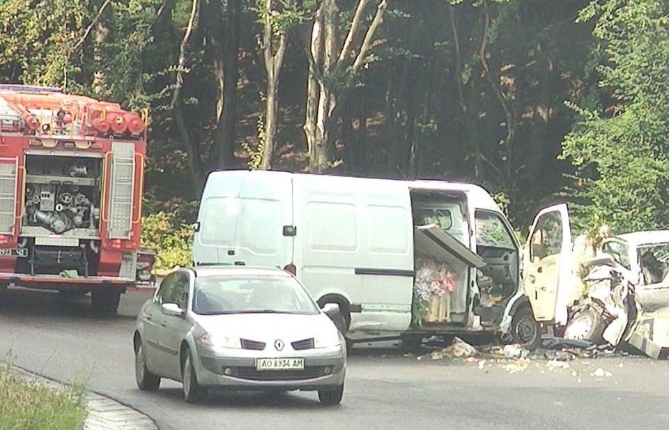 Ужасное столкновение 2 микроавтобусов в Закарпатье: Есть пострадавшие