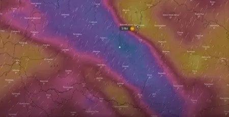 В Закарпатье ожидают неистовый ураганный ветер скоростью 51 км/час