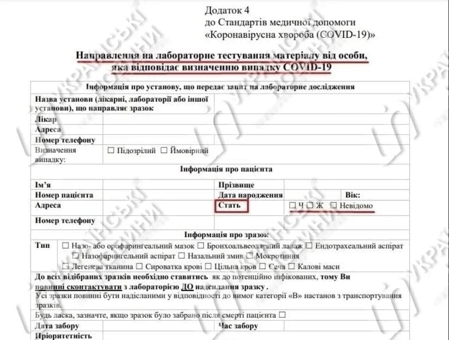 Украинский Минздрав официально разрешил указывать свой пол как "неопределенный" 