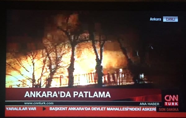 Инцидент произошёл в районе Чанкая возле здания парламента Турции