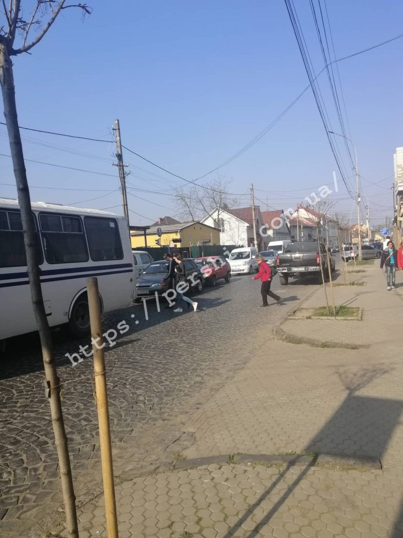 На Закарпатье бедолаги застряли в пробке из-за конфуза водителя автобуса 