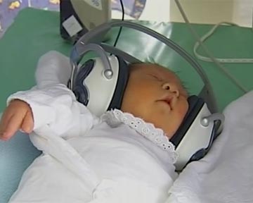 Для новорожденных, пока они находятся вдали от мам, включают музыку