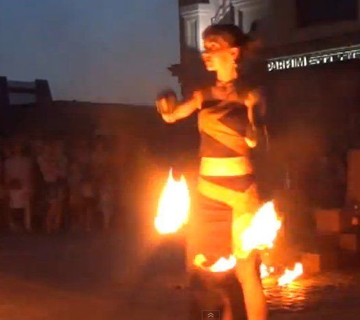 Ужгородці побачили неймовірне вогняне шоу.