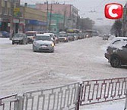 Ивано-Франковск завалило снегом