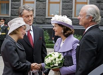 Виктор Ющенко принимает Короля Швеции Карла XVI Густава