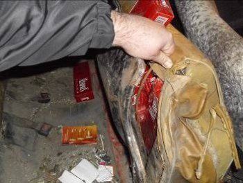 Погранцы Мукачевского пограничного отряда изъяли крупную контрабанду сигарет