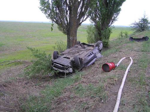 На Киевщине Renault Megane слетел с трассы, погибли 6 человек