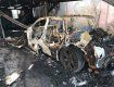 В Ужгороде неконтролируемый пожар оставил от машины только контур 