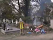 Сьогодні у Мукачево спалахнуло головне міське кладовище на вулиці Матросова