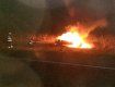 В Закарпатье автомобиль слетел с трассы в кювет и загорелся