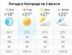 Прогноз погоды в Ужгороде на 2 августа 2019