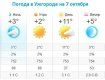 Прогноз погоды в Ужгороде на 7 октября 2019
