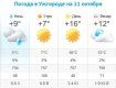 Прогноз погоды в Ужгороде на 11 октября 2019