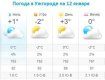 Прогноз погоды в Ужгороде на 12 января 2020