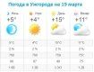 Прогноз погоды в Ужгороде на 19 марта 2020