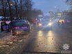 В Ужгороде возле "Боздоша" пьяный водила "БМВ" спровоцировал аварию 