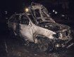 В Киеве BMW Х5 на евробляхах сгорела дотла