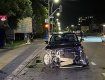 Не проскочив: В Ужгороді жорстко зіткнулися Audi Q5 та VW Passat 