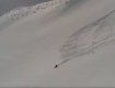 В Карпатах сноубордиста чуть не накрыло лавины