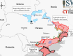 Американский Институт изучения войны опубликовал карты боевых действий в Украине на 22 апреля. 