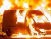 В Закарпатье огонь уничтожил микроавтобус (фото иллюстративное)