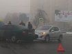 В Ужгороде в тумане не увидели друг друга два автомобиля
