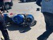 В Ужгороде на мотоцикле разбился патрульный: опубликовано фото с места аварии
