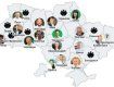 Кандидаты в мэры от Зеленского: Карта